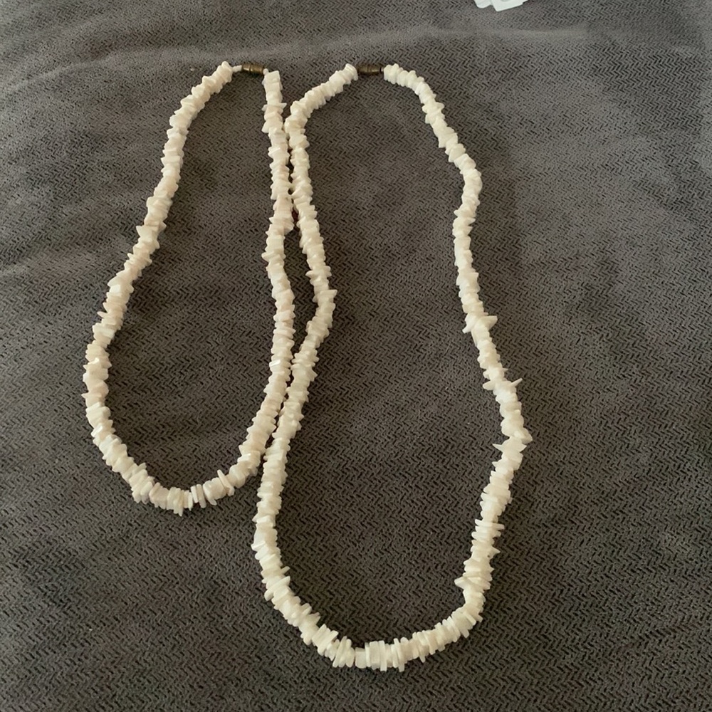 2 shell necklaces